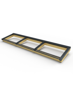 Zelfbouw lessenaars lichtstraat vaste maat 3 vaks - 3460x840mm