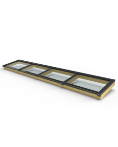 Zelfbouw lessenaars lichtstraat vaste maat 4 vaks - 4610x840mm