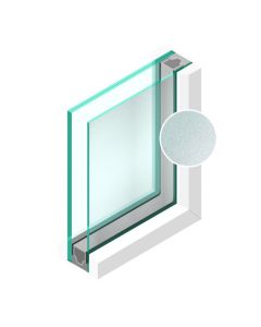 Dubbel glas Figuur Crepi blank 4mm - sp - 33.1
