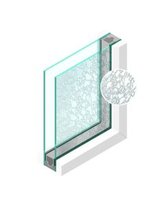 Dubbel glas Figuur Delta blank 4mm - sp - 4mm