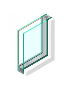 Dubbel glas HR++ 33.1 matte folie - sp - #33.1