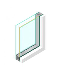 Dubbel glas ZHR++ 6mm Zonwerend - sp - 4mm