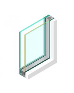 Dubbel glas ZHR++ 6mm Zonwerend - sp - 55.2