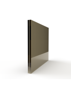 Sample enkel glas gehard gelaagd brons