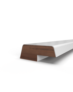 Opdek Glaslat 15x33 mm schuin met sponning 7x16mm