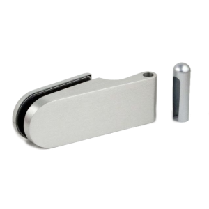 13260-PS glas/wand 90° enkelwerkend scharnier - Aluminium geanodiseerd